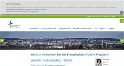 Desktop Screenshot of evkirche-pf.de